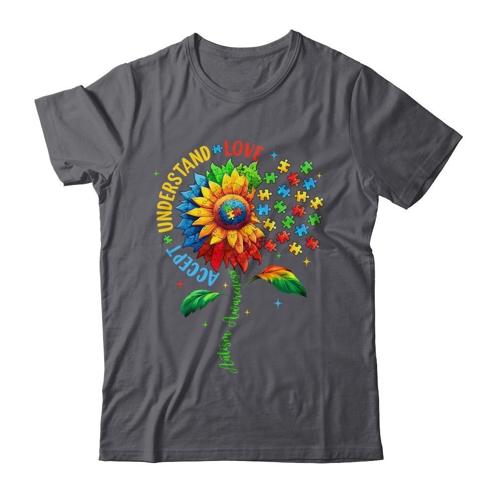 Autism Awareness Sunflower Men Women Kids Autism Sunflower Shirt & Tank Top | siriusteestore