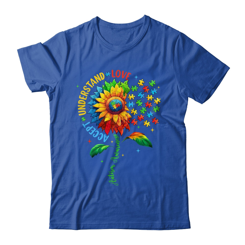 Autism Awareness Sunflower Men Women Kids Autism Sunflower Shirt & Tank Top | siriusteestore