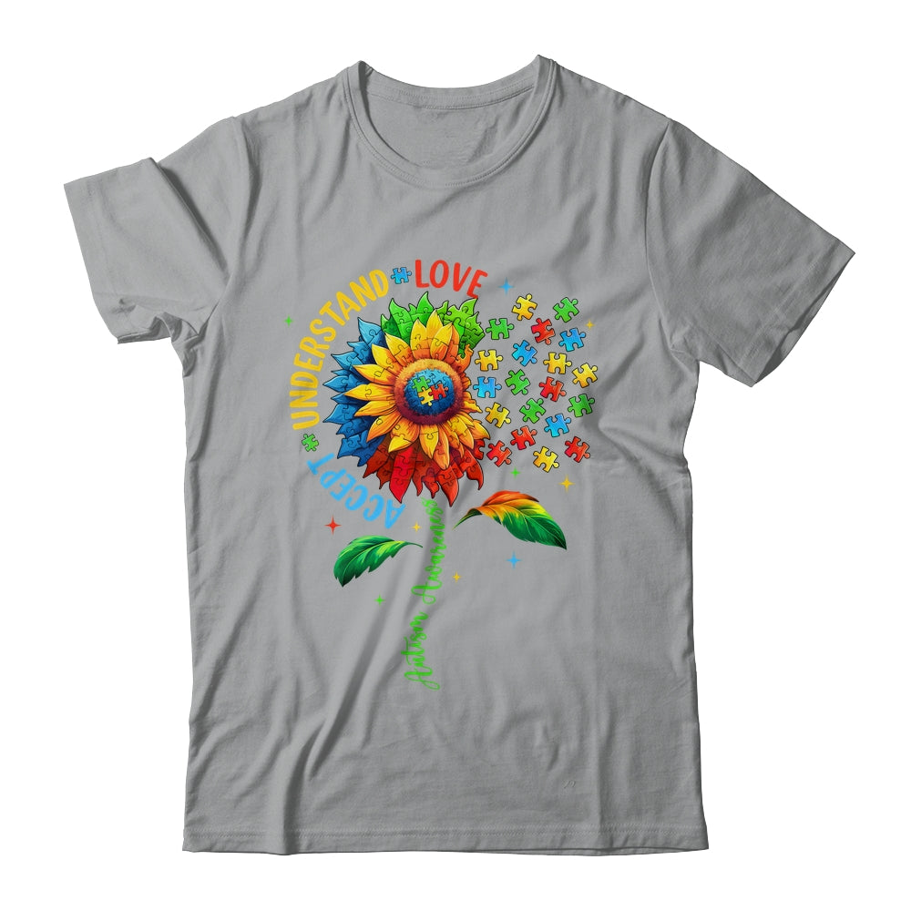 Autism Awareness Sunflower Men Women Kids Autism Sunflower Shirt & Tank Top | siriusteestore