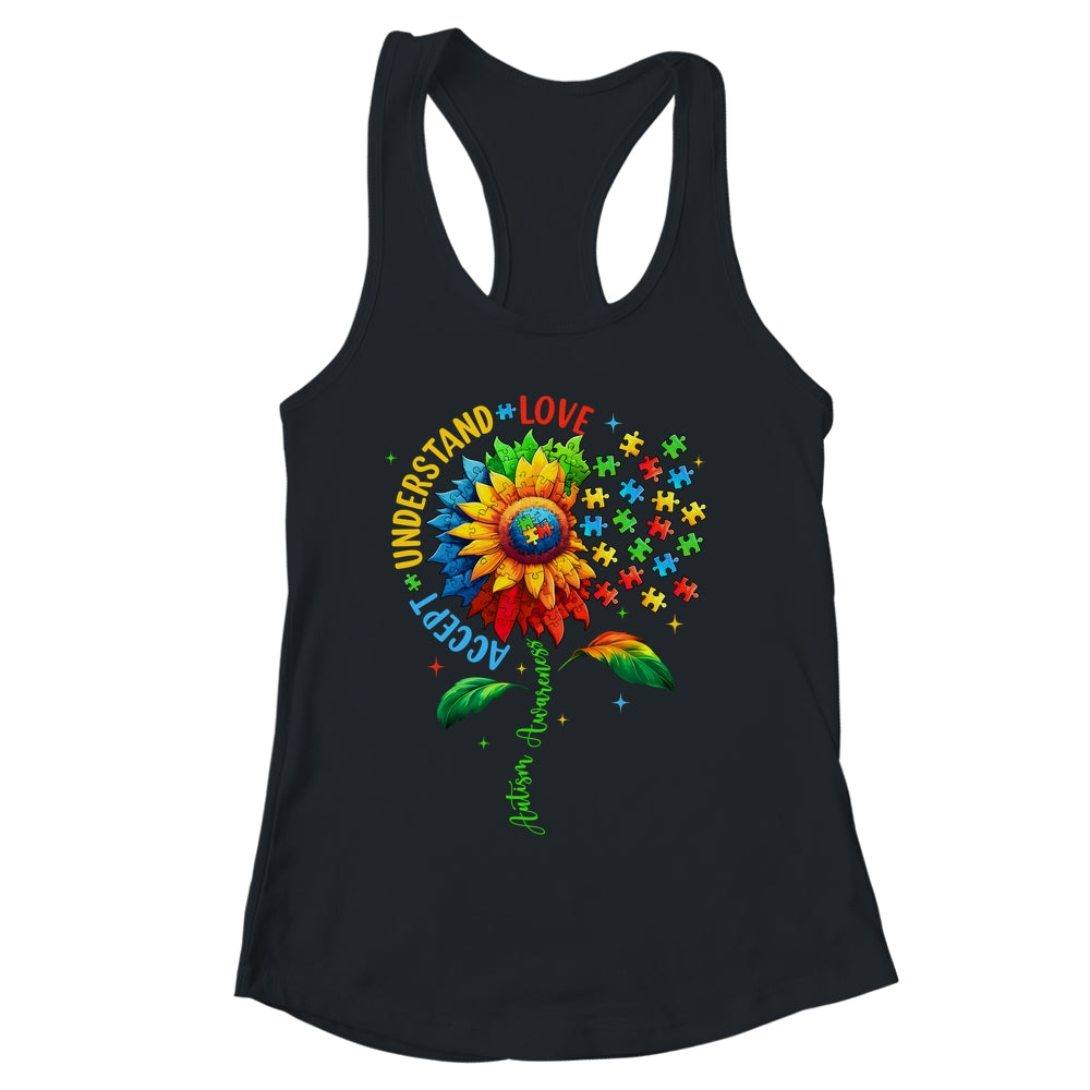 Autism Awareness Sunflower Men Women Kids Autism Sunflower Shirt & Tank Top | siriusteestore