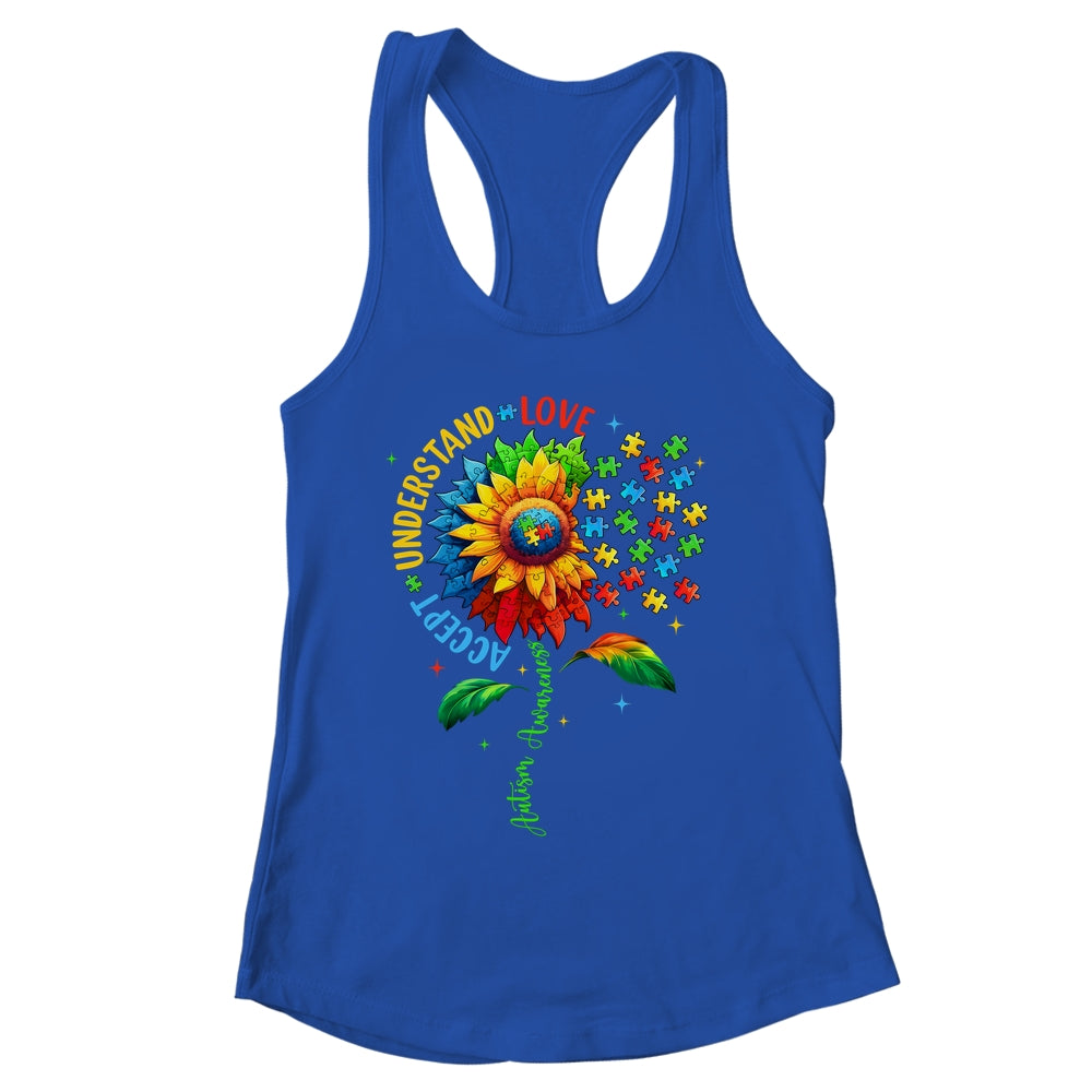 Autism Awareness Sunflower Men Women Kids Autism Sunflower Shirt & Tank Top | siriusteestore