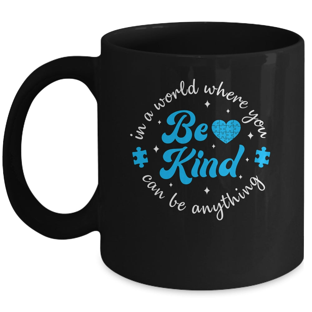 Autism Be Kind Women Kids Blue Be Kind Autism Awareness Mug | siriusteestore