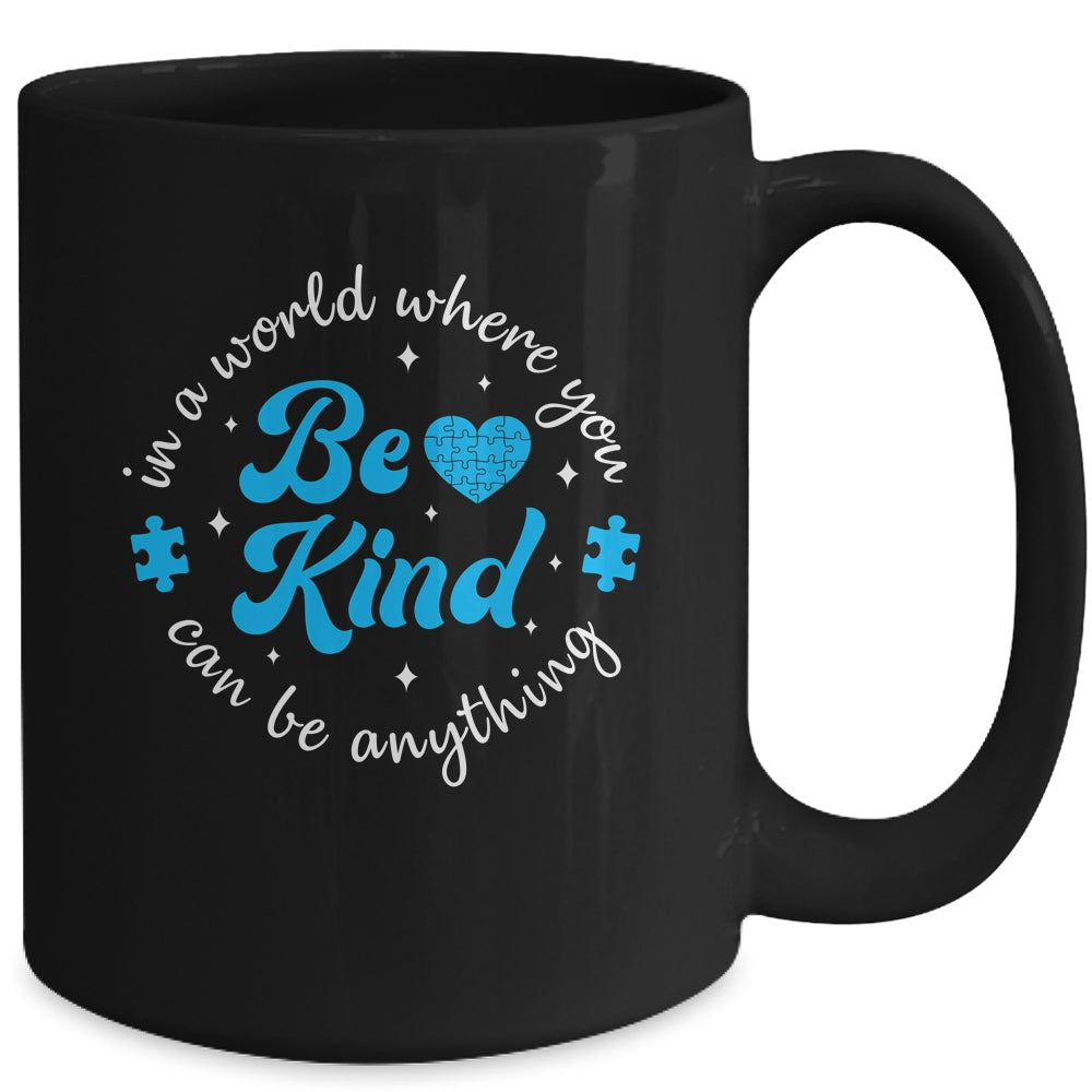 Autism Be Kind Women Kids Blue Be Kind Autism Awareness Mug | siriusteestore