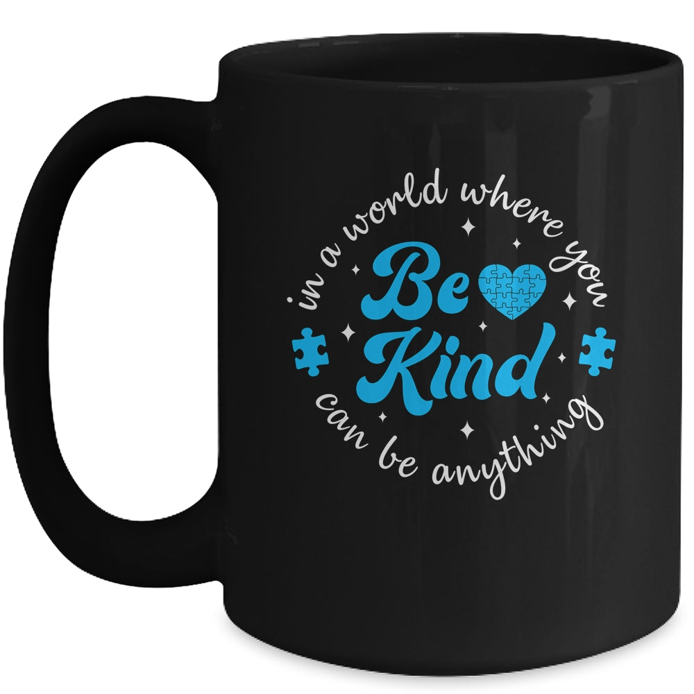Autism Be Kind Women Kids Blue Be Kind Autism Awareness Mug | siriusteestore