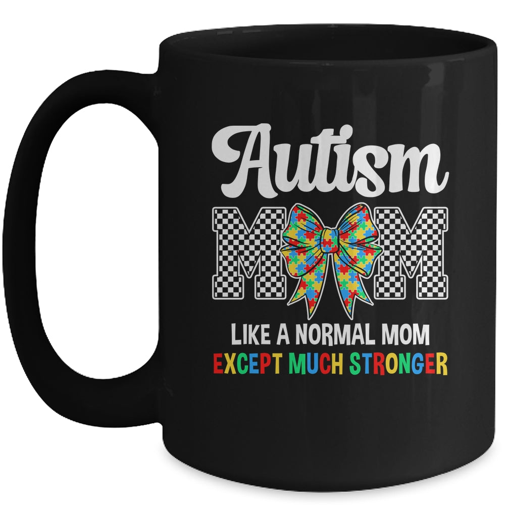 Autism Mom Coquette Bow Mama Mother's Day Autism Awareness Mug | siriusteestore