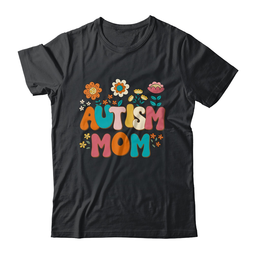 Autism Mom Mama Vintage Groovy Autism Awareness Day Women Shirt & Tank Top | siriusteestore