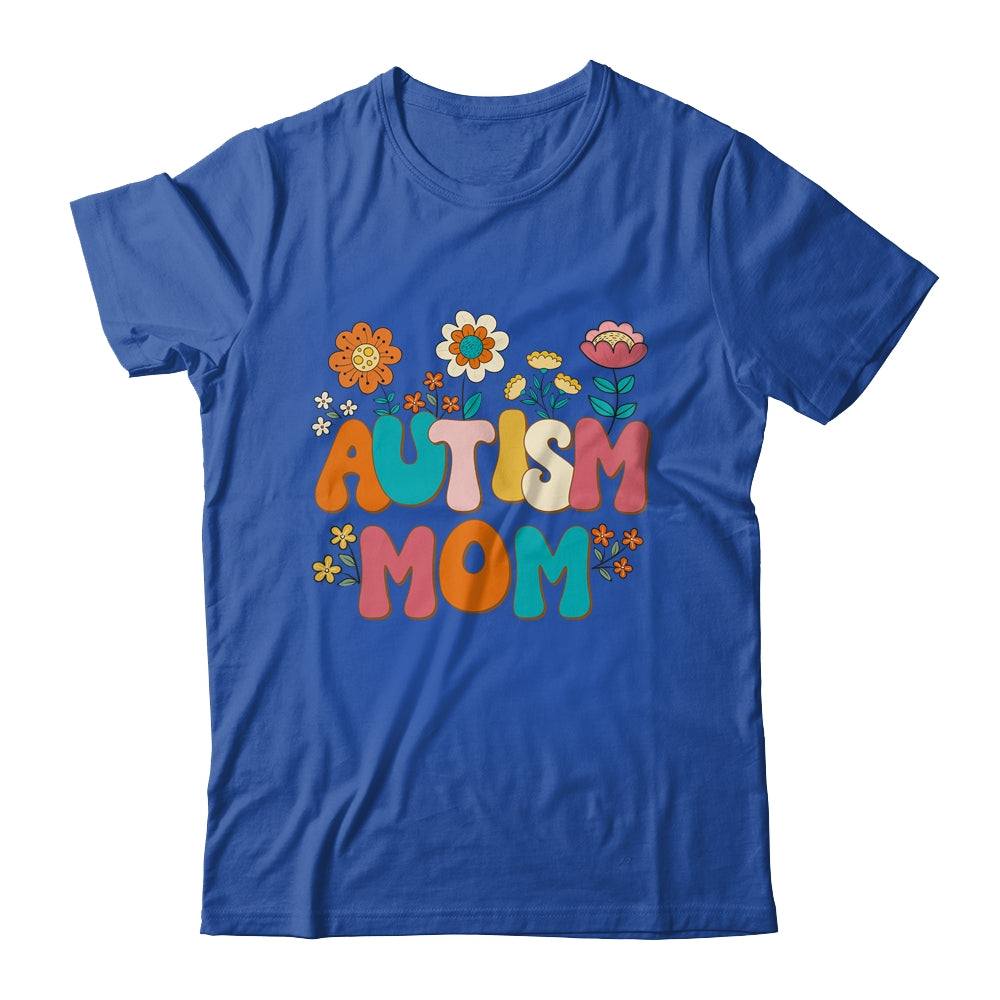 Autism Mom Mama Vintage Groovy Autism Awareness Day Women Shirt & Tank Top | siriusteestore
