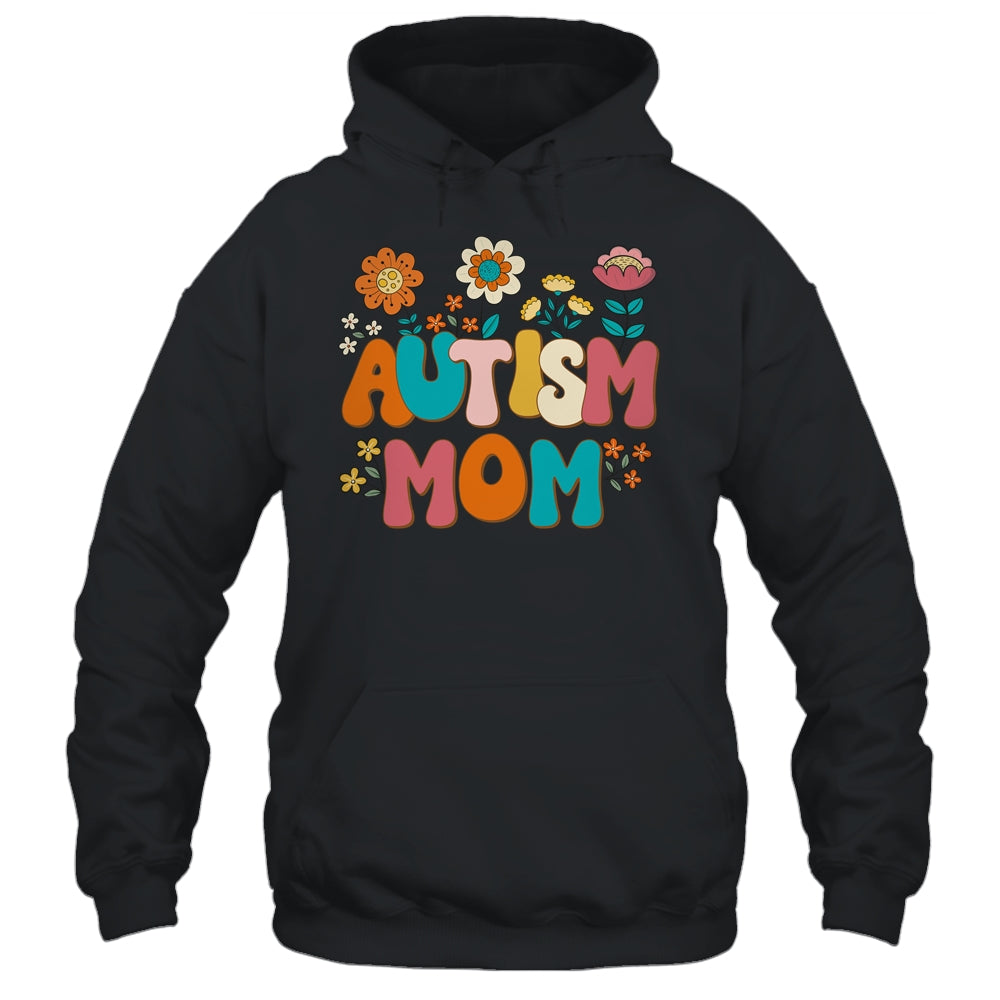 Autism Mom Mama Vintage Groovy Autism Awareness Day Women Shirt & Tank Top | siriusteestore