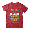 Autism Mom Raising Hero Groovy Messy Bun Autism Awareness Shirt & Tank Top | siriusteestore