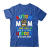 Autism Mom Raising Hero Groovy Messy Bun Autism Awareness Shirt & Tank Top | siriusteestore