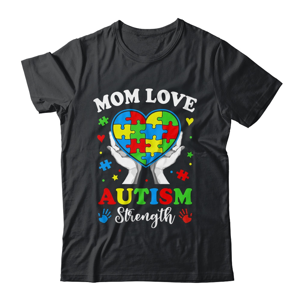 Autism Mom Strength Autism Awareness Support Love Design Shirt & Tank Top | siriusteestore
