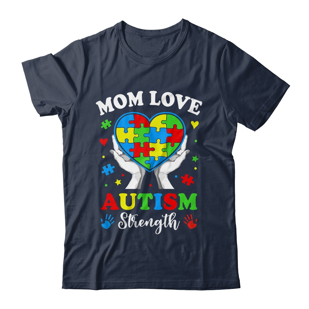 Autism Mom Strength Autism Awareness Support Love Design Shirt & Tank Top | siriusteestore