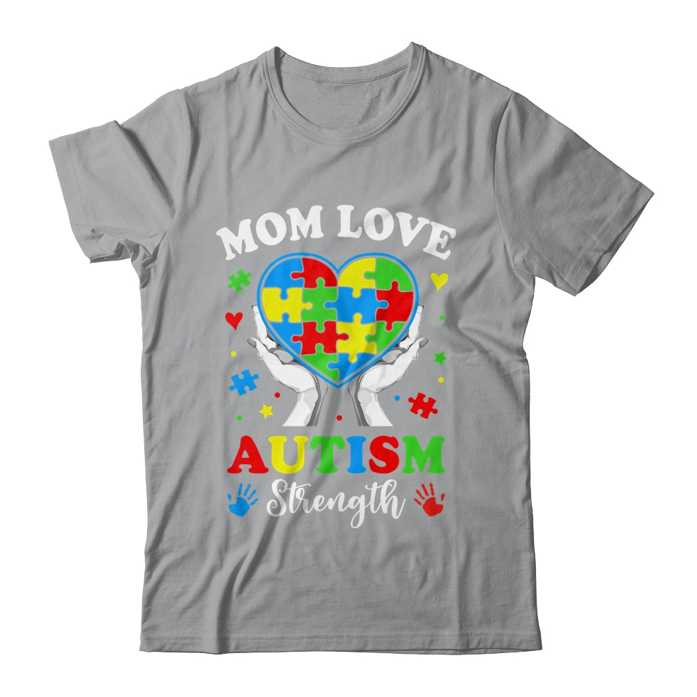 Autism Mom Strength Autism Awareness Support Love Design Shirt & Tank Top | siriusteestore