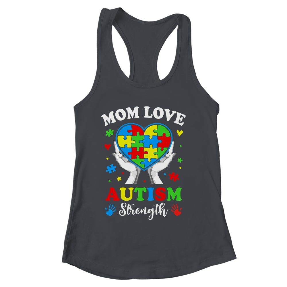 Autism Mom Strength Autism Awareness Support Love Design Shirt & Tank Top | siriusteestore