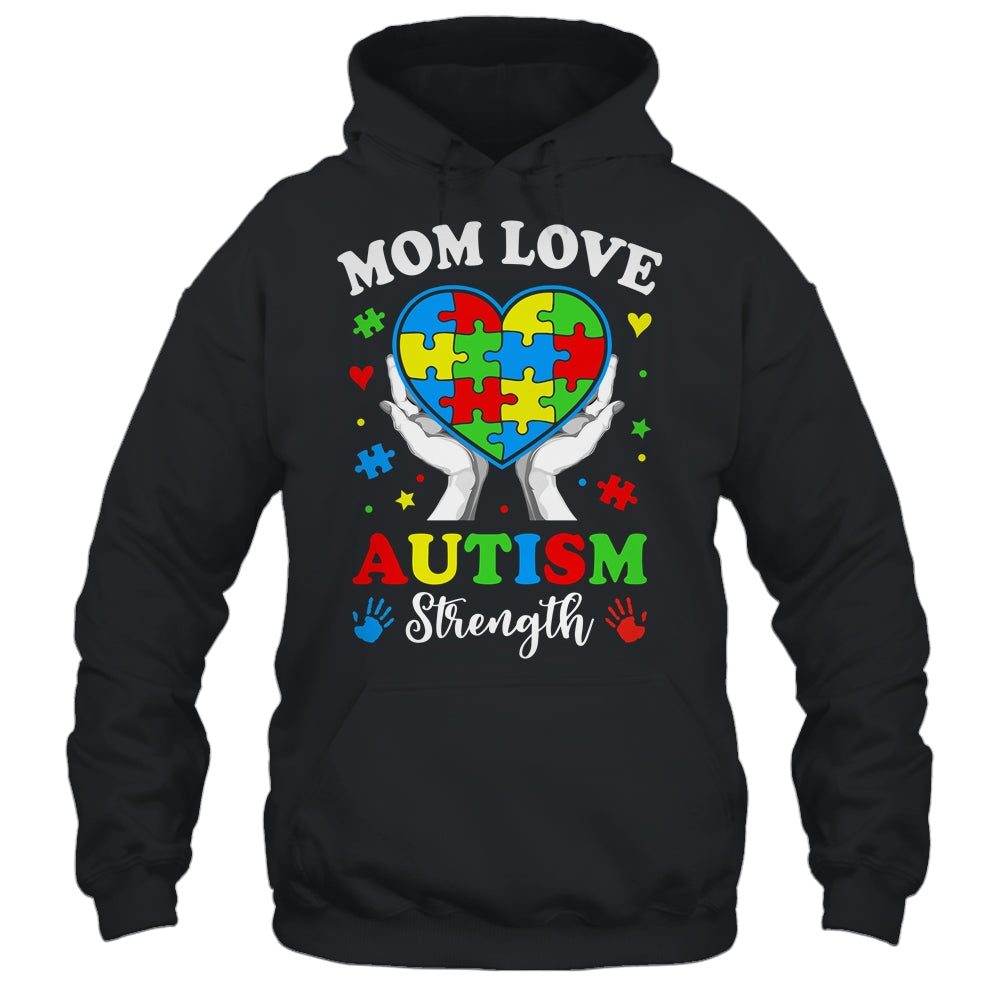 Autism Mom Strength Autism Awareness Support Love Design Shirt & Tank Top | siriusteestore