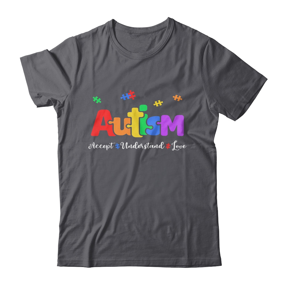 Autism Puzzle Accept Understand Love Autism Awareness Shirt & Hoodie | siriusteestore