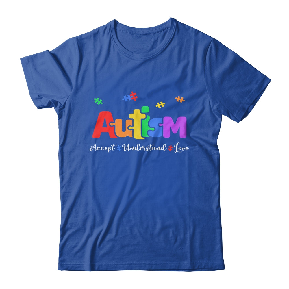 Autism Puzzle Accept Understand Love Autism Awareness Shirt & Hoodie | siriusteestore
