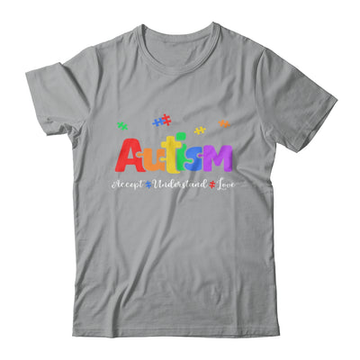 Autism Puzzle Accept Understand Love Autism Awareness Shirt & Hoodie | siriusteestore