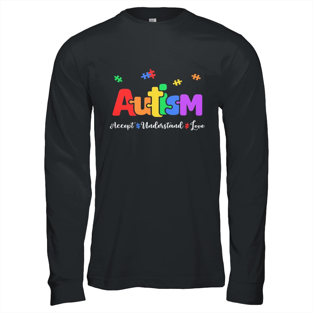 Autism Puzzle Accept Understand Love Autism Awareness Shirt & Hoodie | siriusteestore
