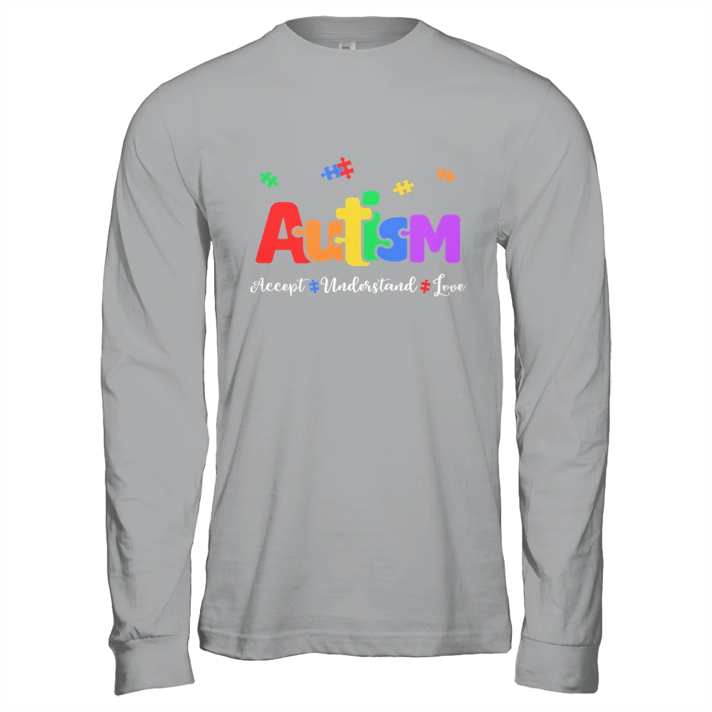 Autism Puzzle Accept Understand Love Autism Awareness Shirt & Hoodie | siriusteestore