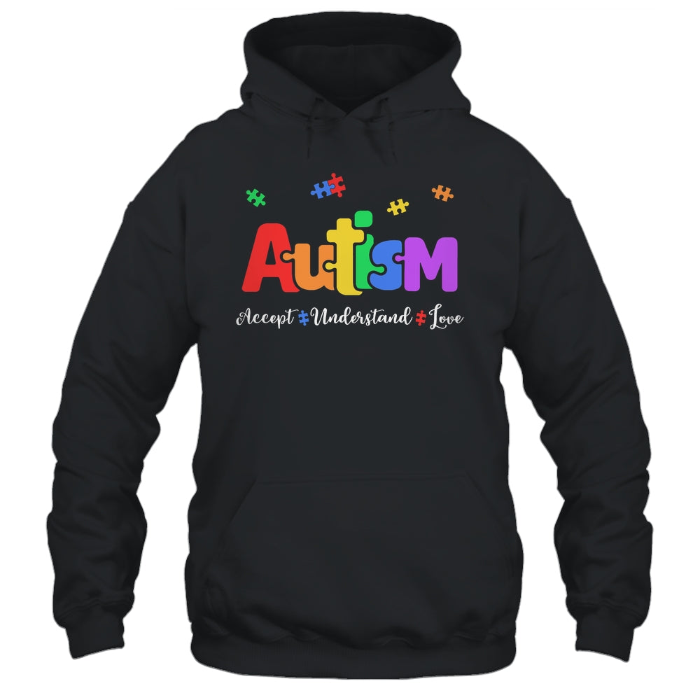 Autism Puzzle Accept Understand Love Autism Awareness Shirt & Hoodie | siriusteestore