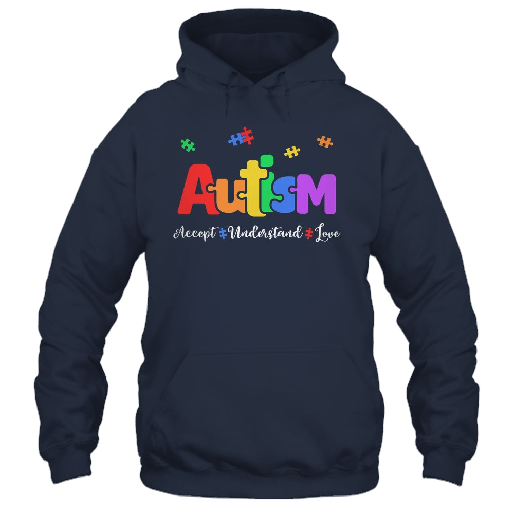 Autism Puzzle Accept Understand Love Autism Awareness Shirt & Hoodie | siriusteestore