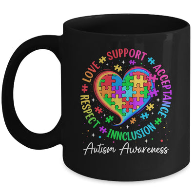 Autism Respect Love Inclusion Acceptance Awareness Support Mug | siriusteestore