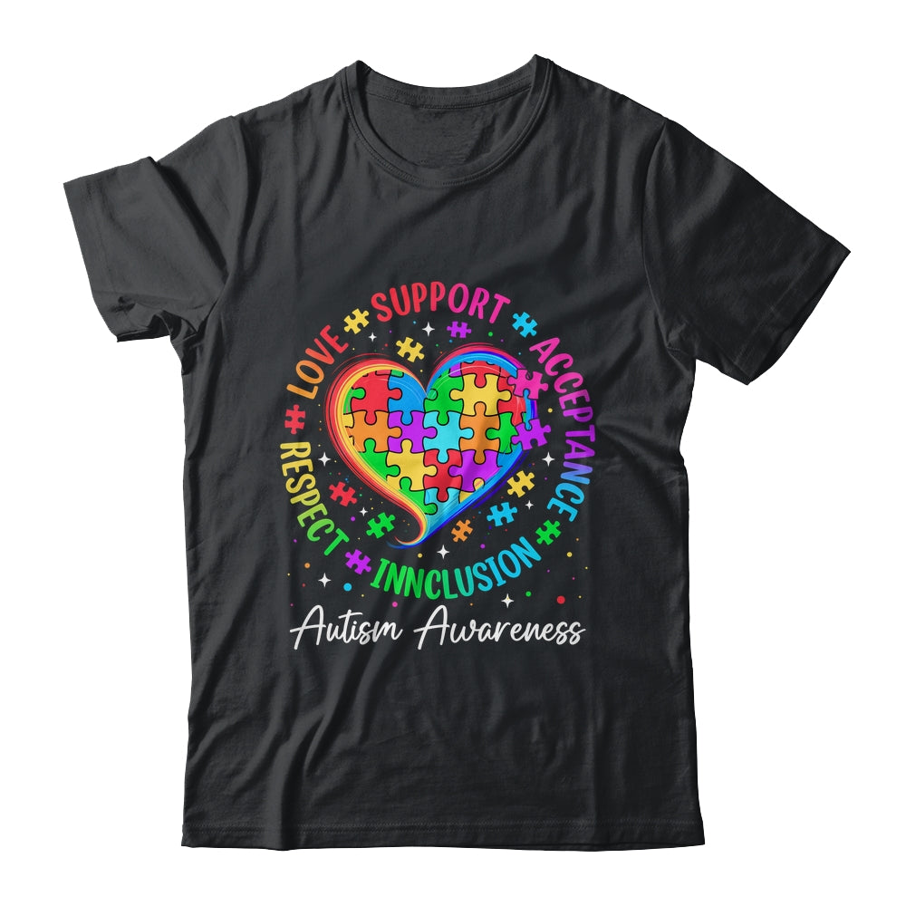 Autism Respect Love Inclusion Acceptance Awareness Support Shirt & Tank Top | siriusteestore