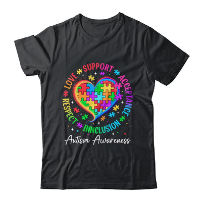 Autism Respect Love Inclusion Acceptance Awareness Support Shirt & Tank Top | siriusteestore
