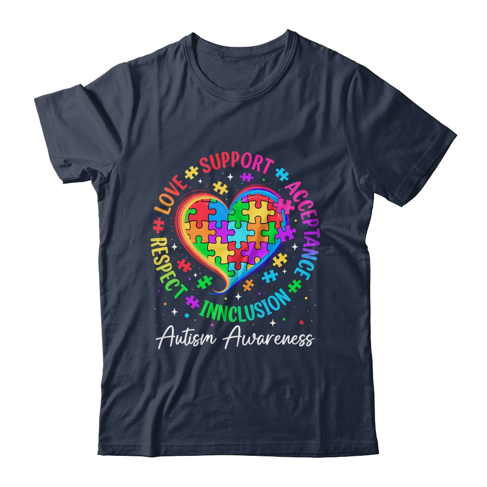 Autism Respect Love Inclusion Acceptance Awareness Support Shirt & Tank Top | siriusteestore