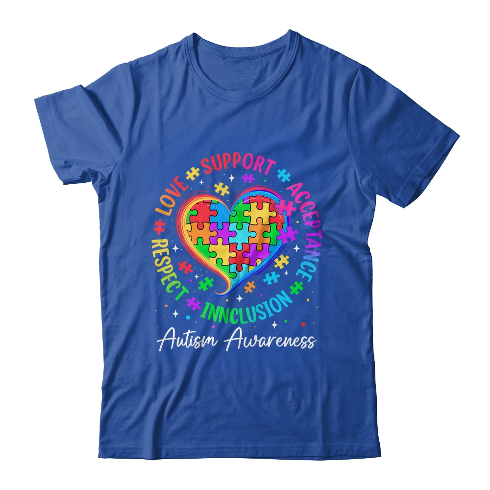 Autism Respect Love Inclusion Acceptance Awareness Support Shirt & Tank Top | siriusteestore