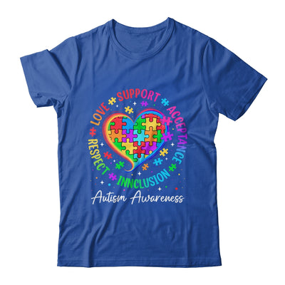 Autism Respect Love Inclusion Acceptance Awareness Support Shirt & Tank Top | siriusteestore