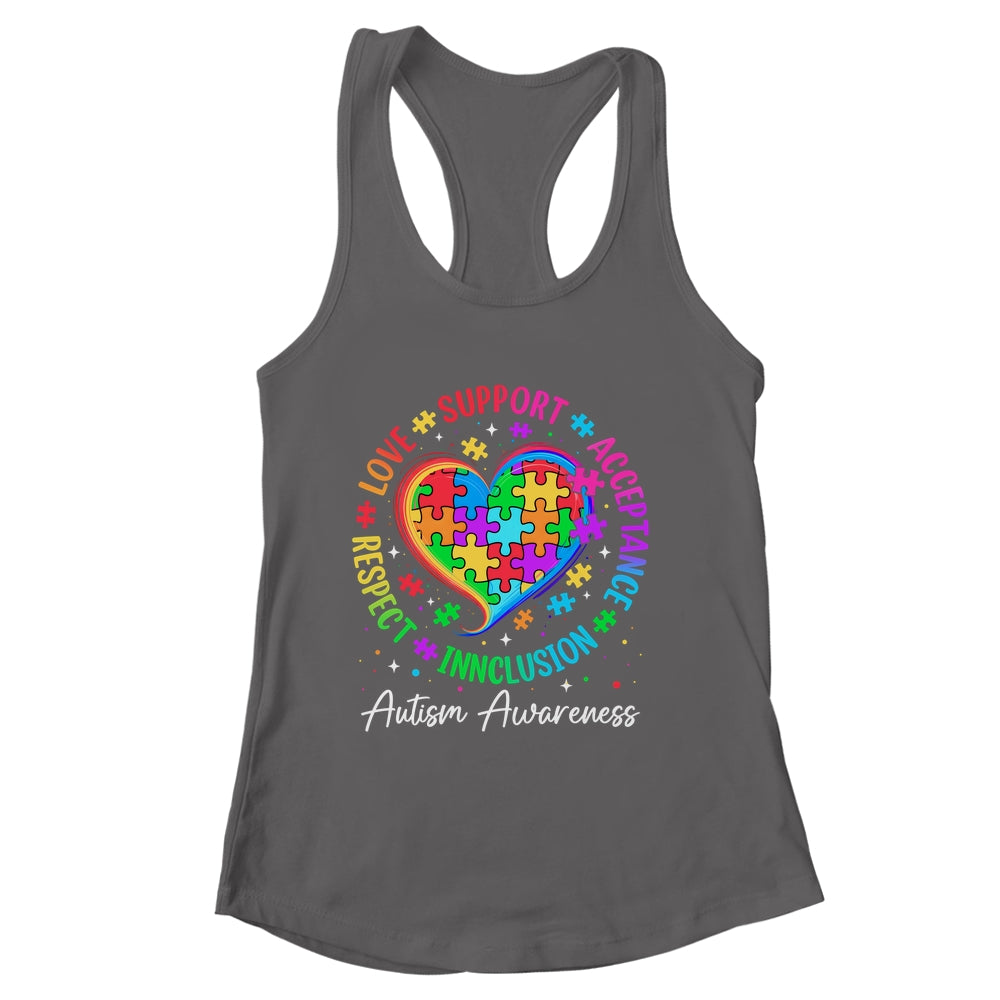 Autism Respect Love Inclusion Acceptance Awareness Support Shirt & Tank Top | siriusteestore