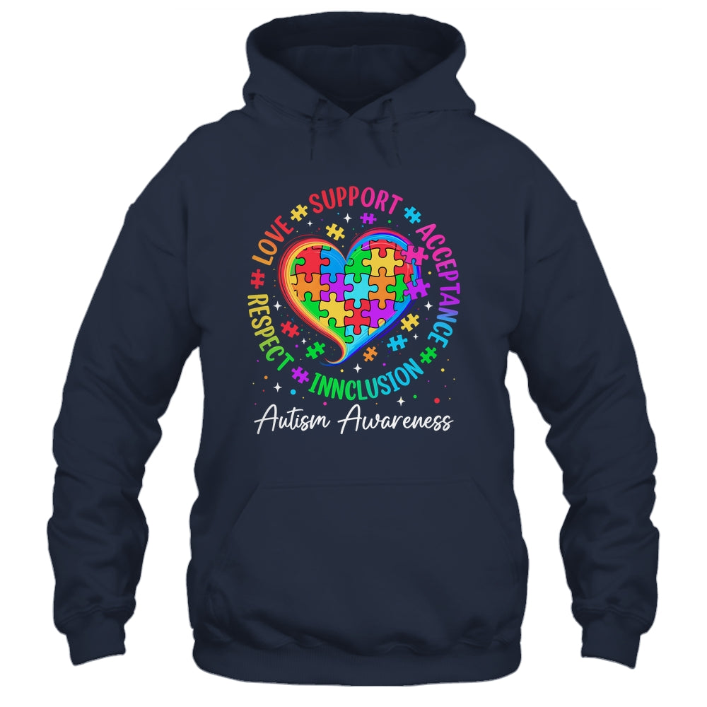 Autism Respect Love Inclusion Acceptance Awareness Support Shirt & Tank Top | siriusteestore