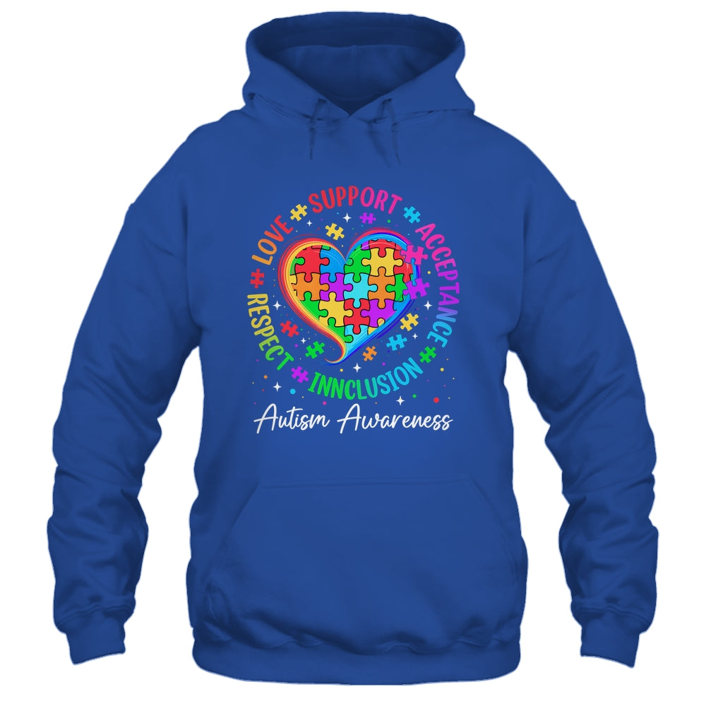 Autism Respect Love Inclusion Acceptance Awareness Support Shirt & Tank Top | siriusteestore