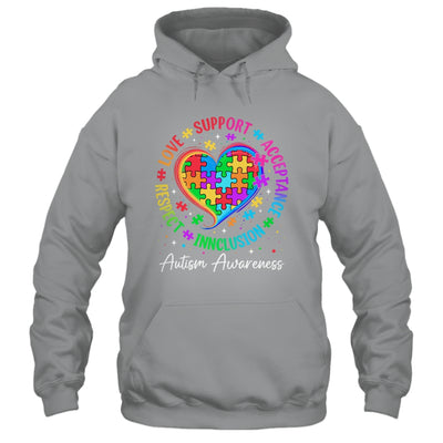 Autism Respect Love Inclusion Acceptance Awareness Support Shirt & Tank Top | siriusteestore