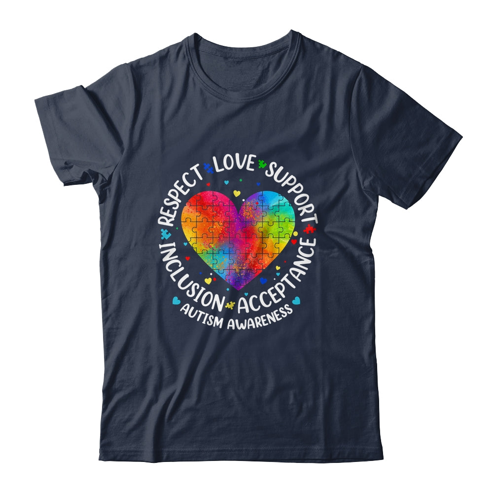 Autism Respect Love Inclusion Acceptance Awareness Women Kid Shirt & Hoodie | siriusteestore