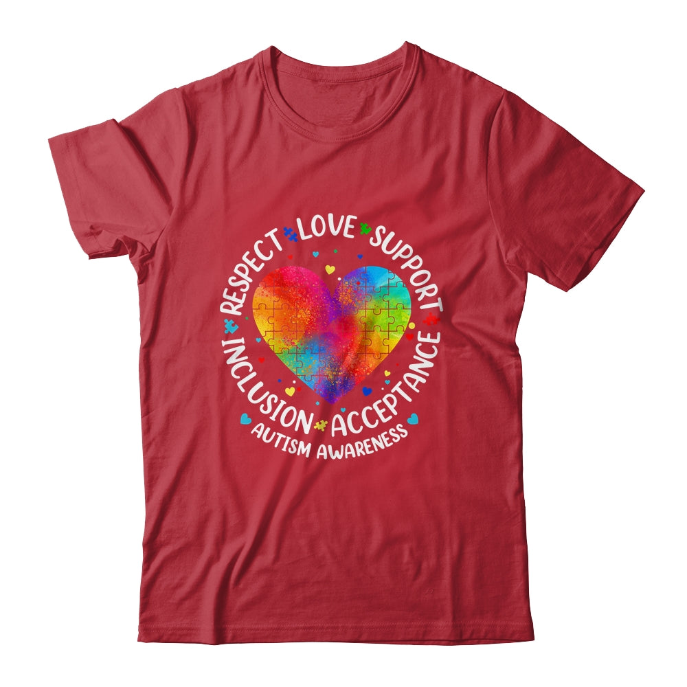 Autism Respect Love Inclusion Acceptance Awareness Women Kid Shirt & Hoodie | siriusteestore