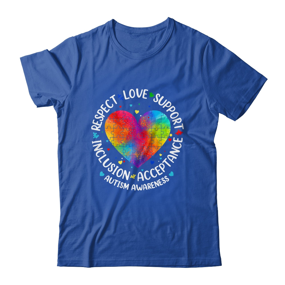 Autism Respect Love Inclusion Acceptance Awareness Women Kid Shirt & Hoodie | siriusteestore