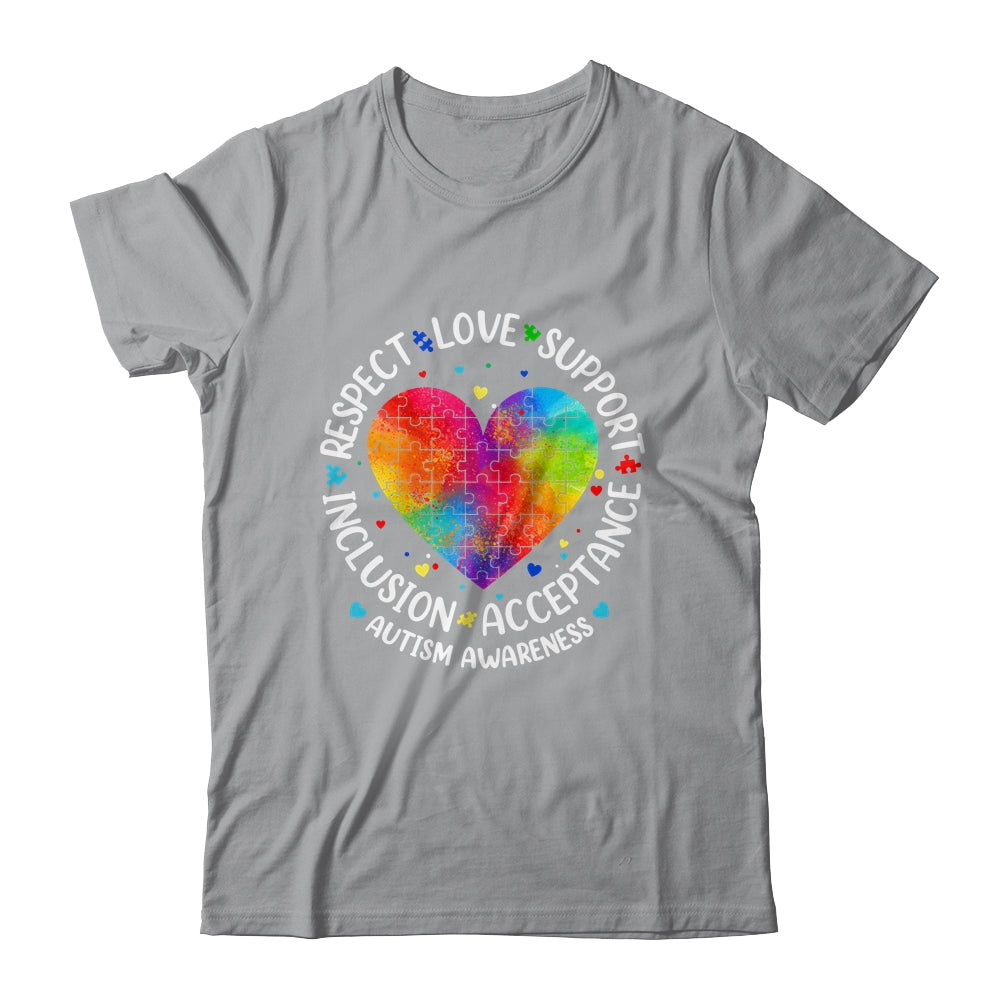 Autism Respect Love Inclusion Acceptance Awareness Women Kid Shirt & Hoodie | siriusteestore