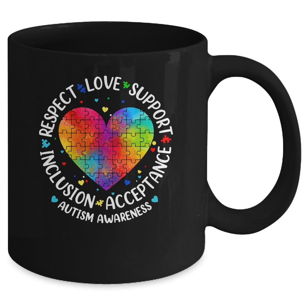 Autism Respect Love Inclusion Acceptance Awareness Women Kid Mug | siriusteestore