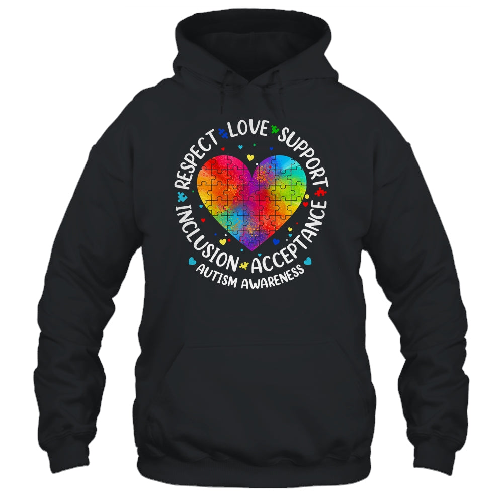 Autism Respect Love Inclusion Acceptance Awareness Women Kid Shirt & Hoodie | siriusteestore