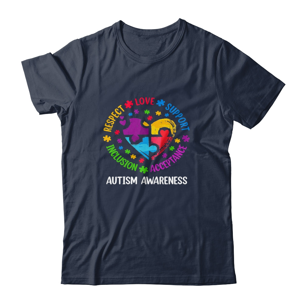 Autism Women Men Respect Love Support Autism Awarenes Shirt & Hoodie | siriusteestore