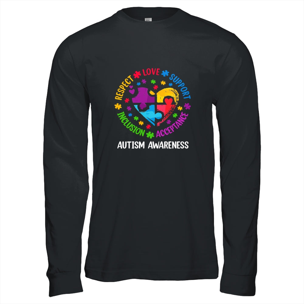 Autism Women Men Respect Love Support Autism Awarenes Shirt & Hoodie | siriusteestore
