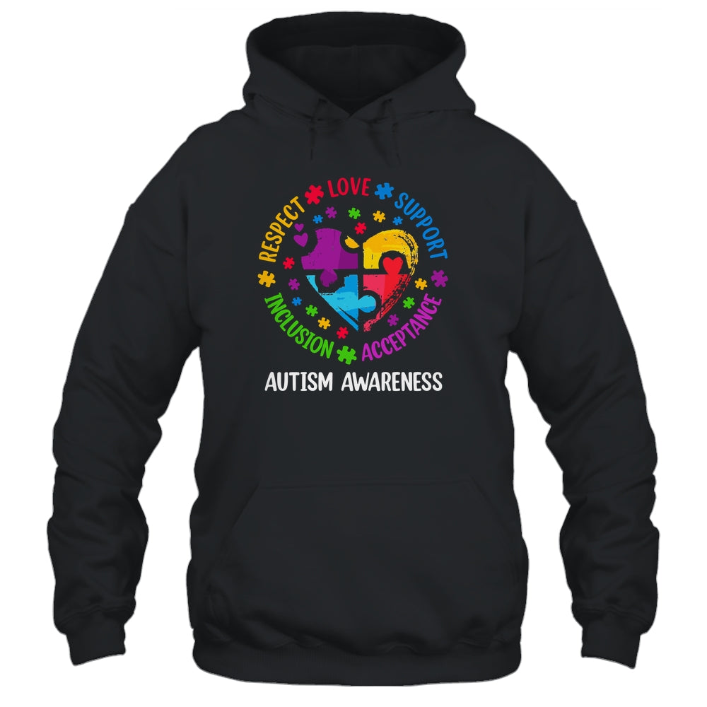 Autism Women Men Respect Love Support Autism Awarenes Shirt & Hoodie | siriusteestore