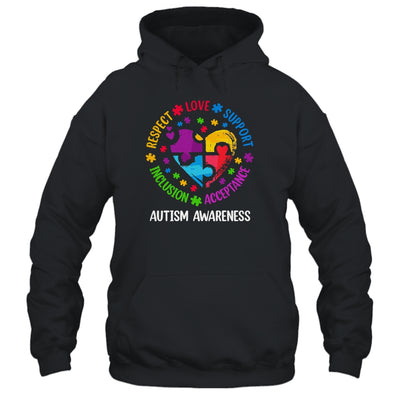 Autism Women Men Respect Love Support Autism Awarenes Shirt & Hoodie | siriusteestore