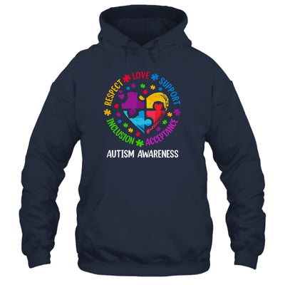 Autism Women Men Respect Love Support Autism Awarenes Shirt & Hoodie | siriusteestore