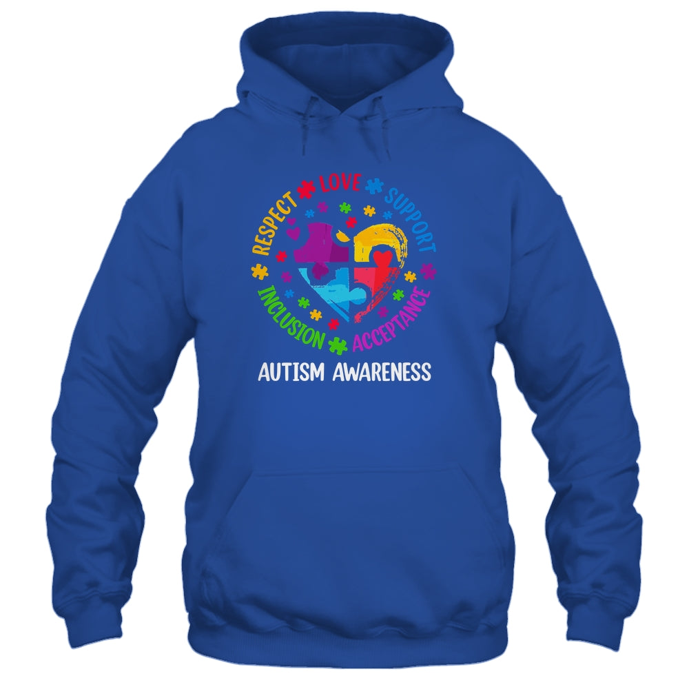 Autism Women Men Respect Love Support Autism Awarenes Shirt & Hoodie | siriusteestore