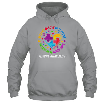 Autism Women Men Respect Love Support Autism Awarenes Shirt & Hoodie | siriusteestore
