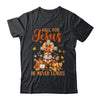 Autumn Gnome Cross Fall For Jesus He Never Leaves Christian Shirt & Sweatshirt | siriusteestore